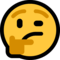 Thinking face emoji